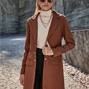 Elegant Brown Trench Coat